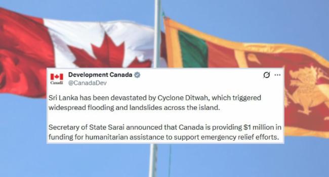 Canada Pledges $1M Aid to Cyclone-Hit Sri Lanka